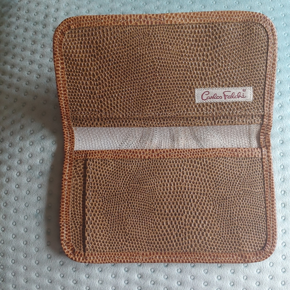 Carlos Falchi leather wallet - Picture 3 of 6